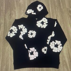 Denim Tears Black and White Floral Men's Sweater